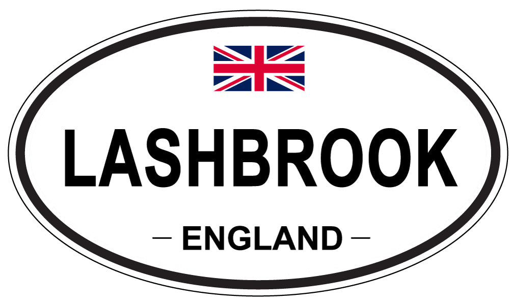 LASHBROOK, ENGLAND - Oval Sticker