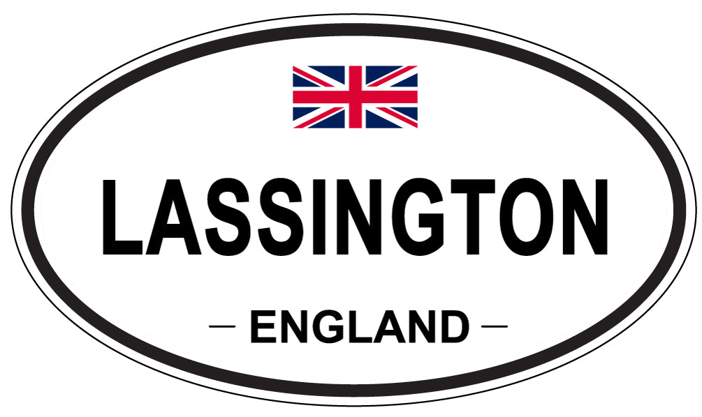 LASSINGTON, England - Oval Magnet