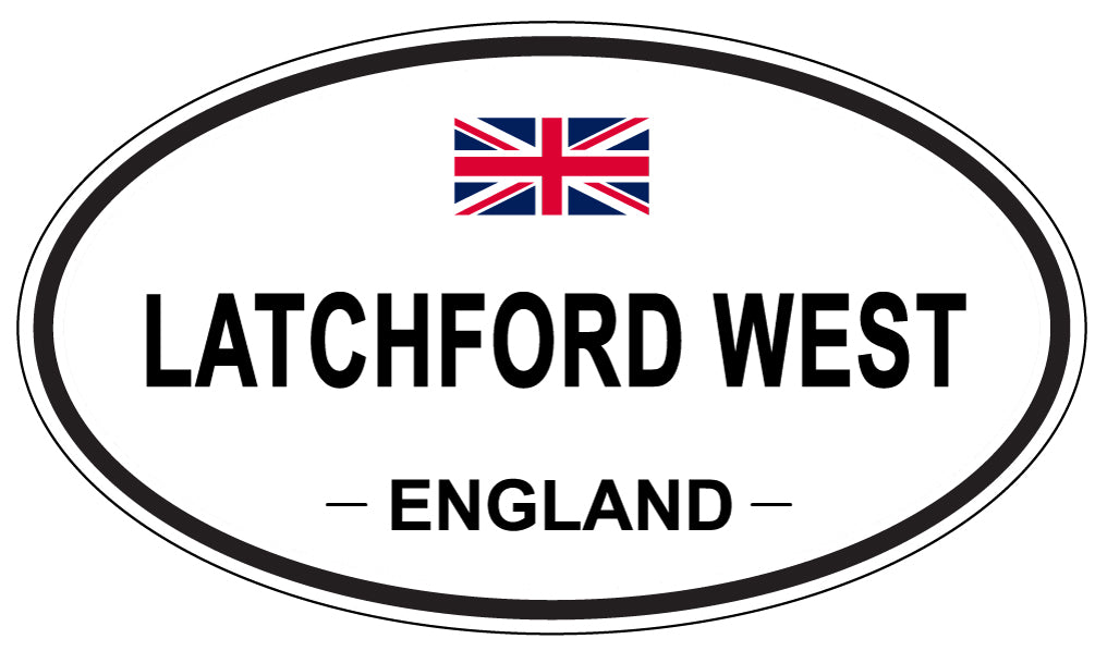 LATCHFORD WEST, England - Oval Magnet
