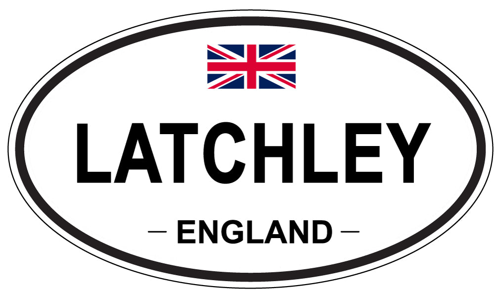 LATCHLEY, England - Oval Magnet