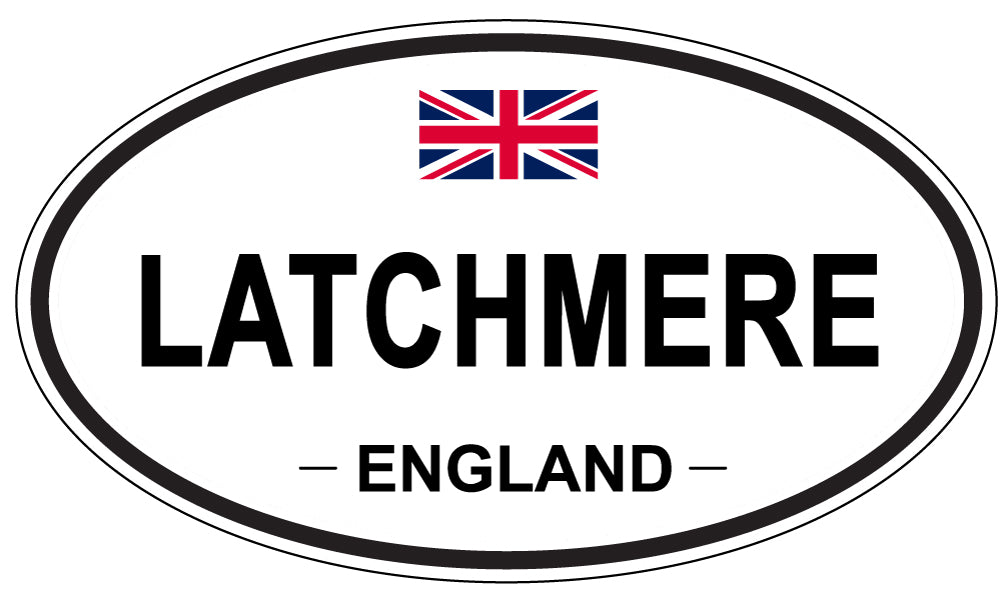 LATCHMERE, England - Oval Magnet