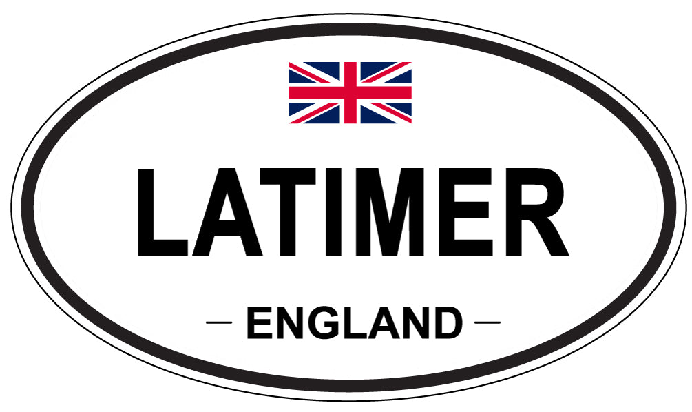 LATIMER, England - Oval Magnet