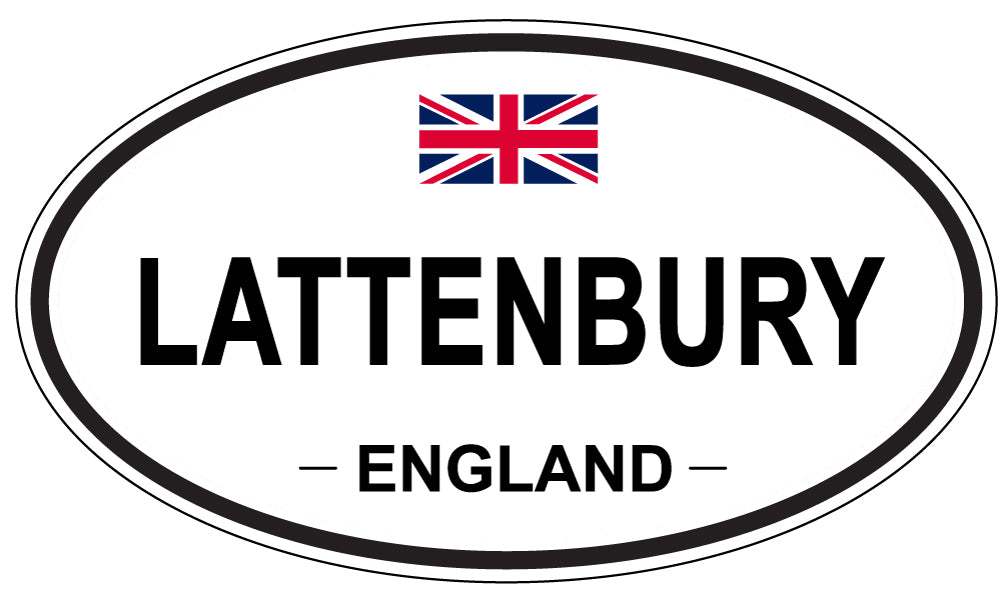 LATTENBURY, ENGLAND - Oval Sticker