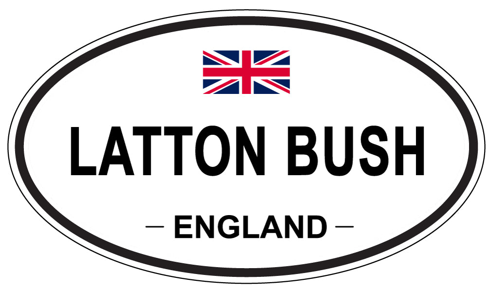 LATTON BUSH, England - Oval Magnet