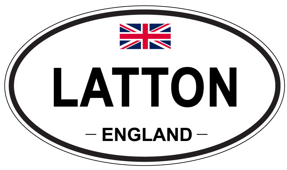 LATTON, England - Oval Magnet