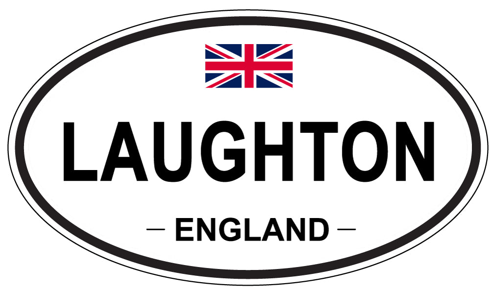 LAUGHTON, England - Oval Magnet