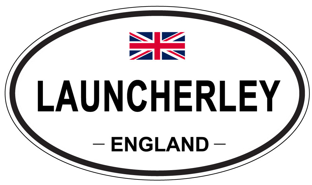 LAUNCHERLEY, ENGLAND - Oval Sticker