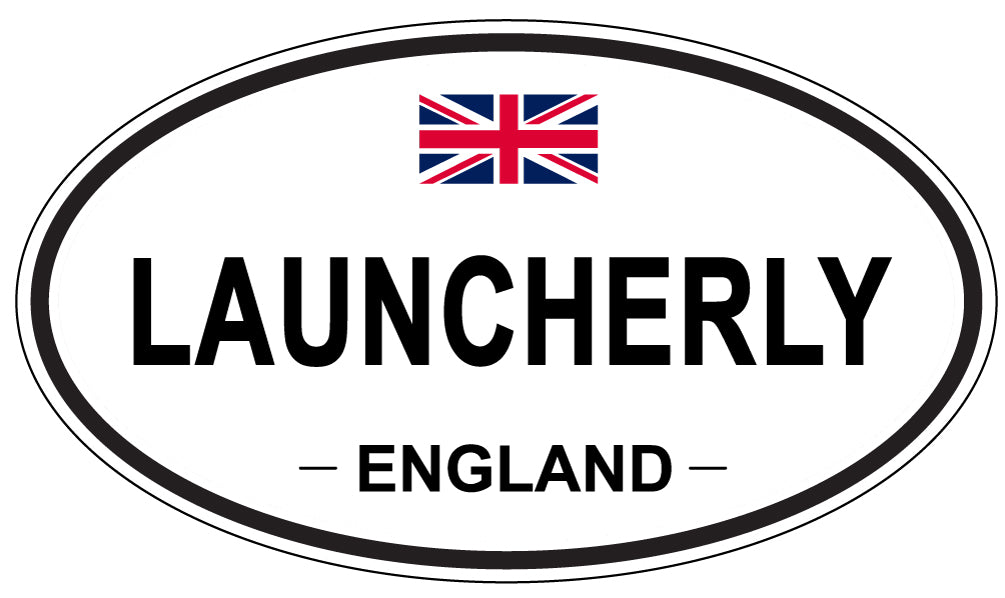 LAUNCHERLY, England - Oval Magnet
