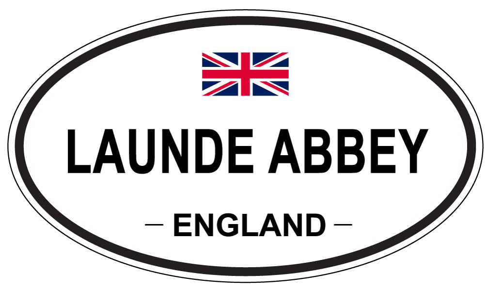 LAUNDE ABBEY, ENGLAND - Oval Sticker