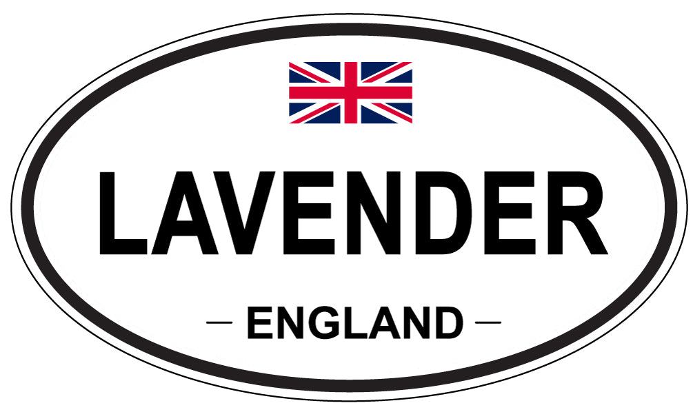 LAVENDER, England - Oval Magnet
