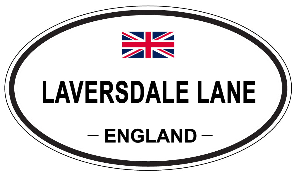 LAVERSDALE LANE, England - Oval Magnet