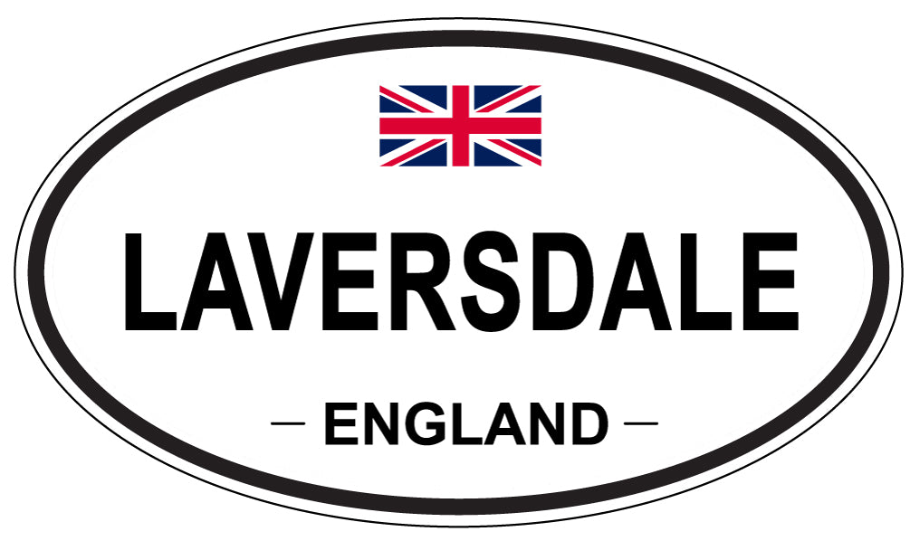 LAVERSDALE, England - Oval Magnet