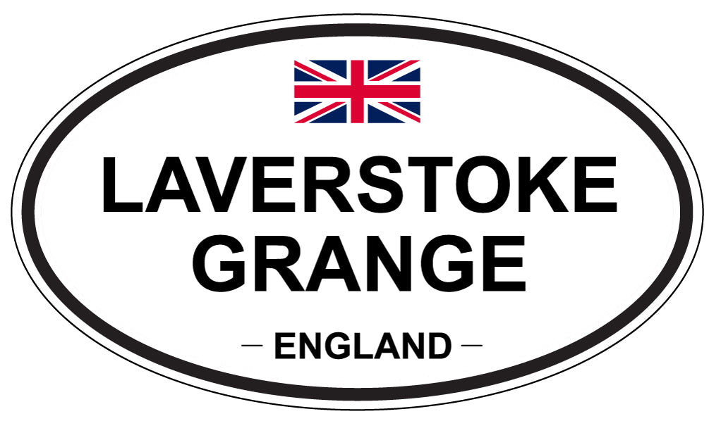 LAVERSTOKE GRANGE, ENGLAND - Oval Sticker