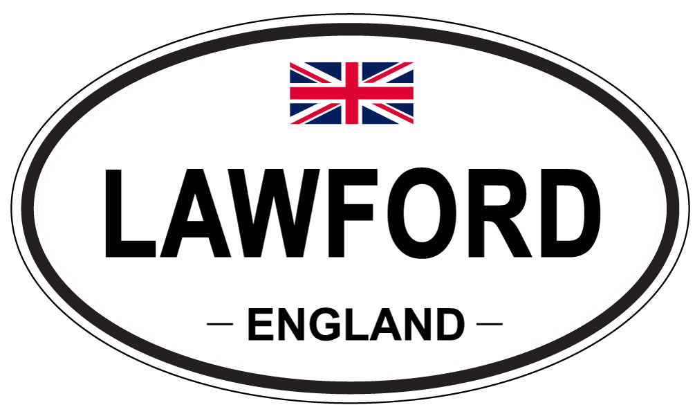 LAWFORD, ENGLAND - Oval Sticker