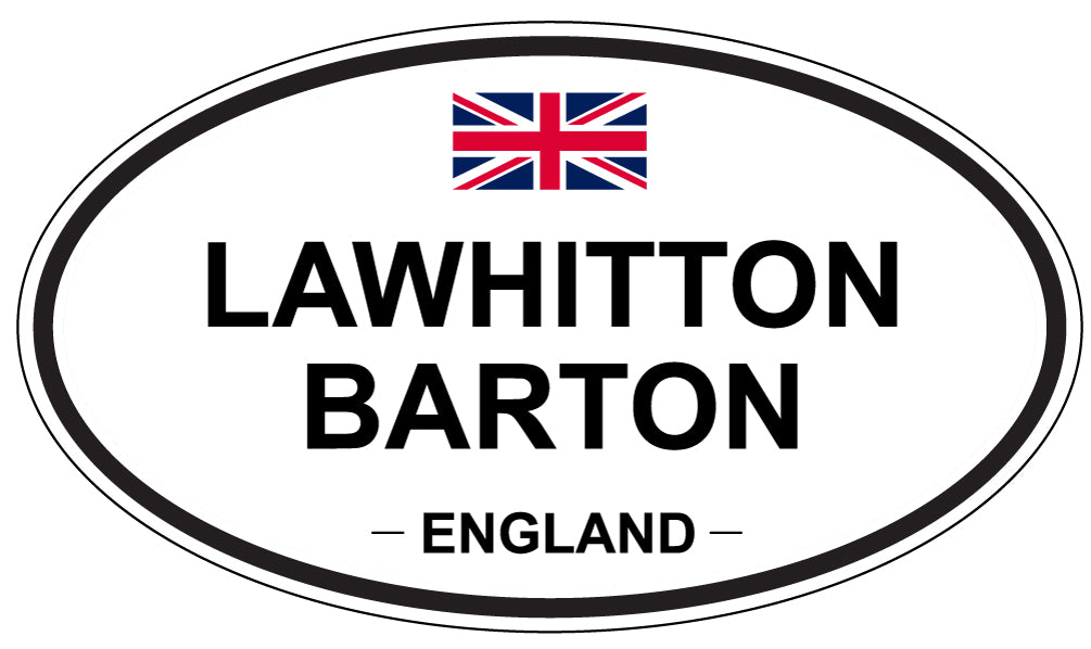 LAWHITTON BARTON, England - Oval Magnet
