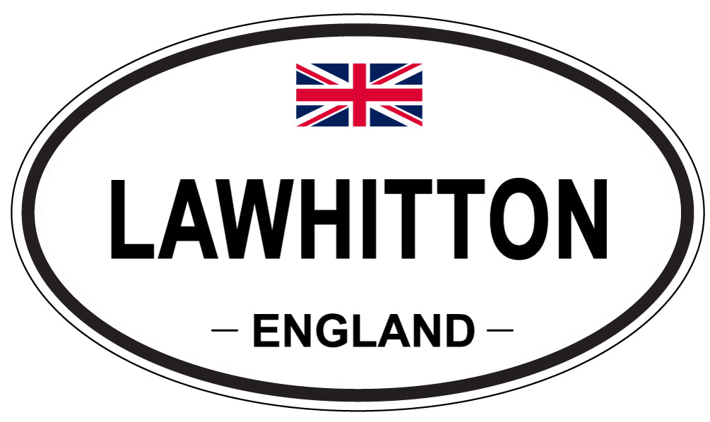 LAWHITTON, ENGLAND - Oval Sticker