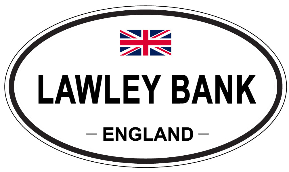 LAWLEY BANK, ENGLAND - Oval Sticker