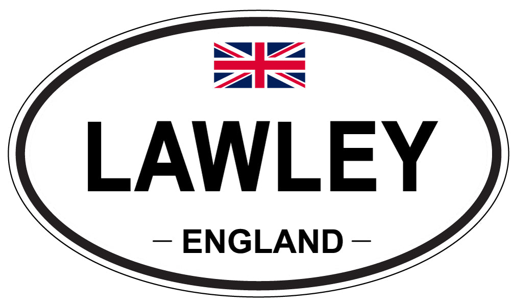 LAWLEY, ENGLAND - Oval Sticker