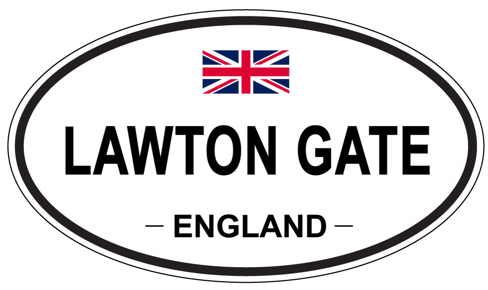 LAWTON GATE, England - Oval Magnet