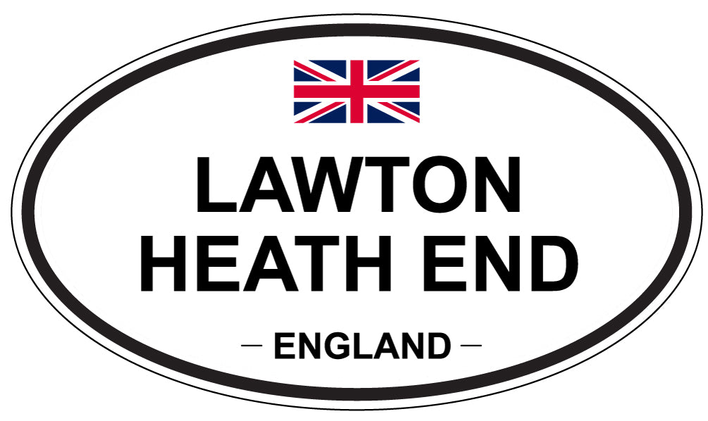 LAWTON HEATH END, ENGLAND - Oval Sticker