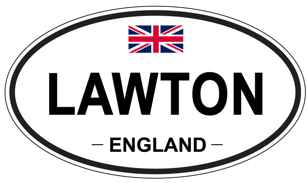 LAWTON, ENGLAND - Oval Sticker