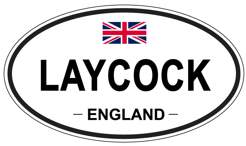 LAYCOCK, ENGLAND - Oval Sticker