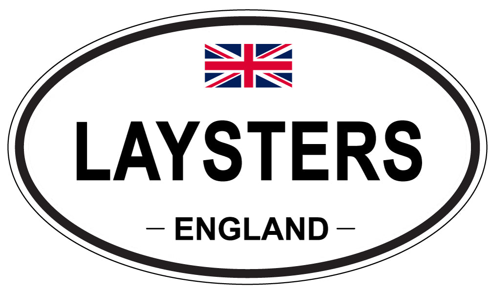 LAYSTERS, ENGLAND - Oval Sticker