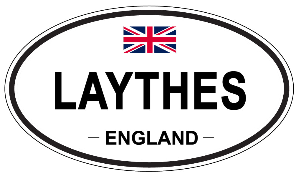 LAYTHES, England - Oval Magnet