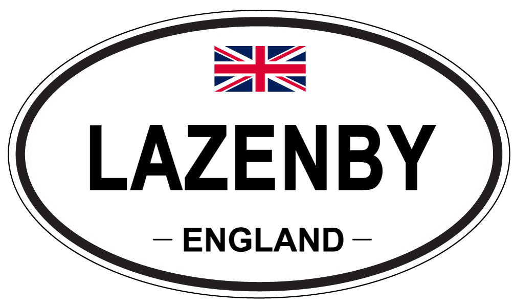 LAZENBY, ENGLAND - Oval Sticker