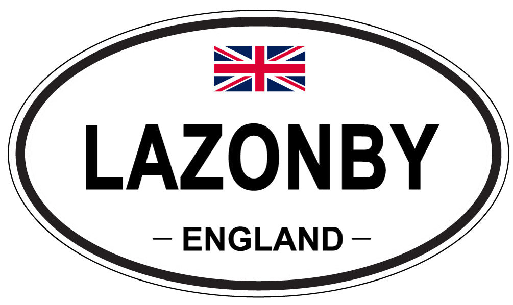 LAZONBY, England - Oval Magnet