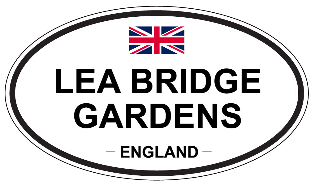 LEA BRIDGE GARDENS, England - Oval Magnet