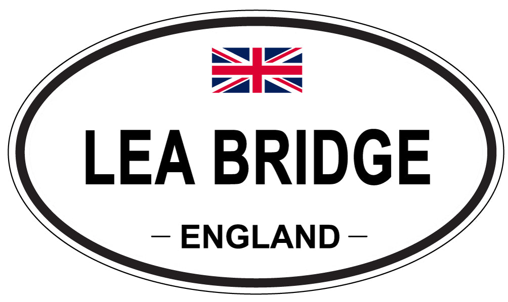 LEA BRIDGE, ENGLAND - Oval Sticker