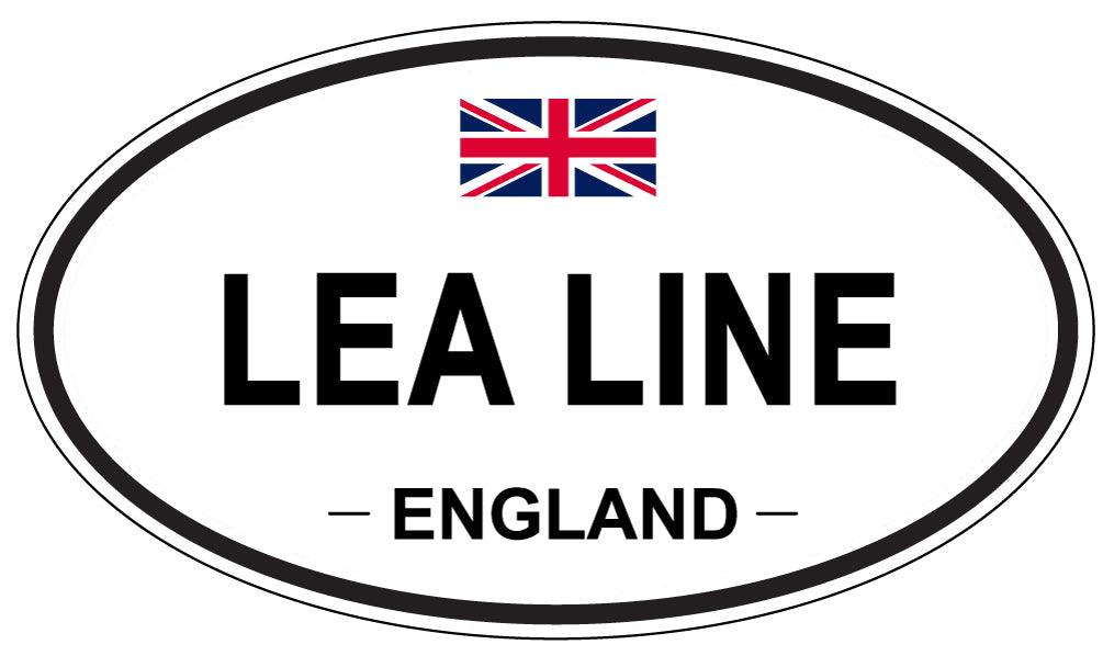 LEA LINE, England - Oval Magnet