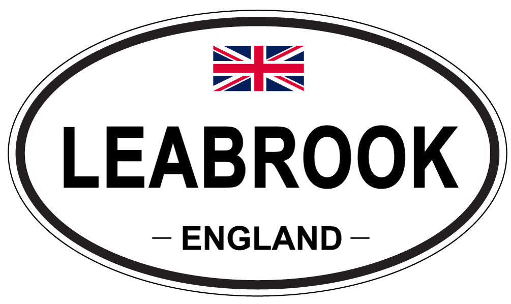 LEABROOK, ENGLAND - Oval Sticker