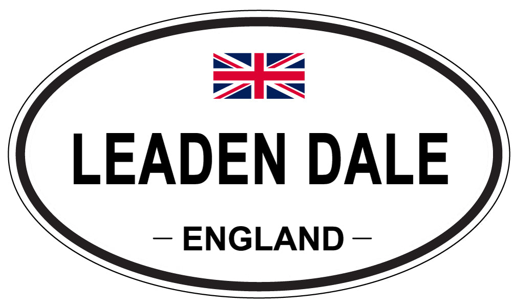 LEADEN DALE, England - Oval Magnet