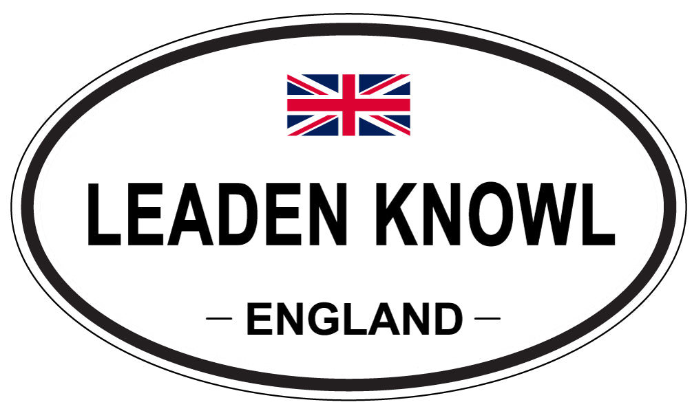 LEADEN KNOWL, ENGLAND - Oval Sticker