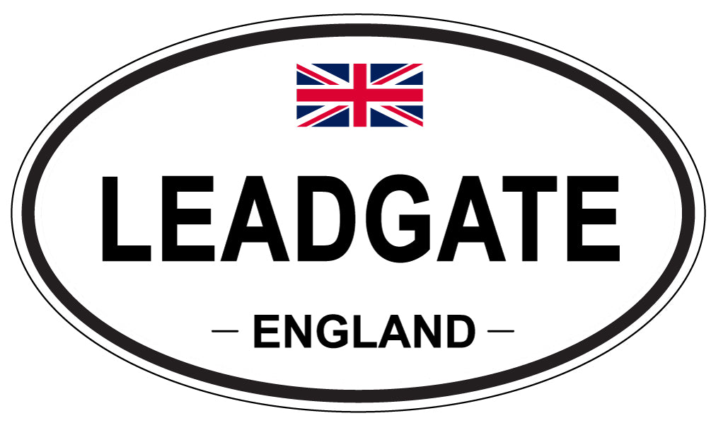 LEADGATE, England - Oval Magnet