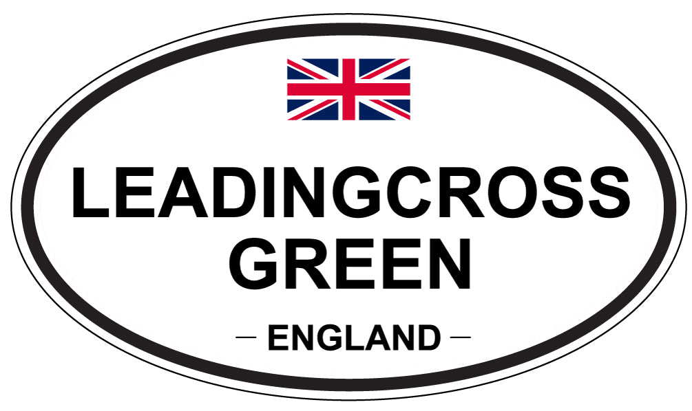 LEADINGCROSS GREEN, ENGLAND - Oval Sticker