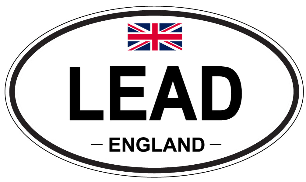 LEAD, England - Oval Magnet