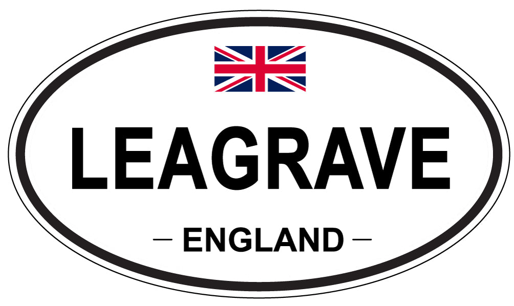 LEAGRAVE, England - Oval Magnet