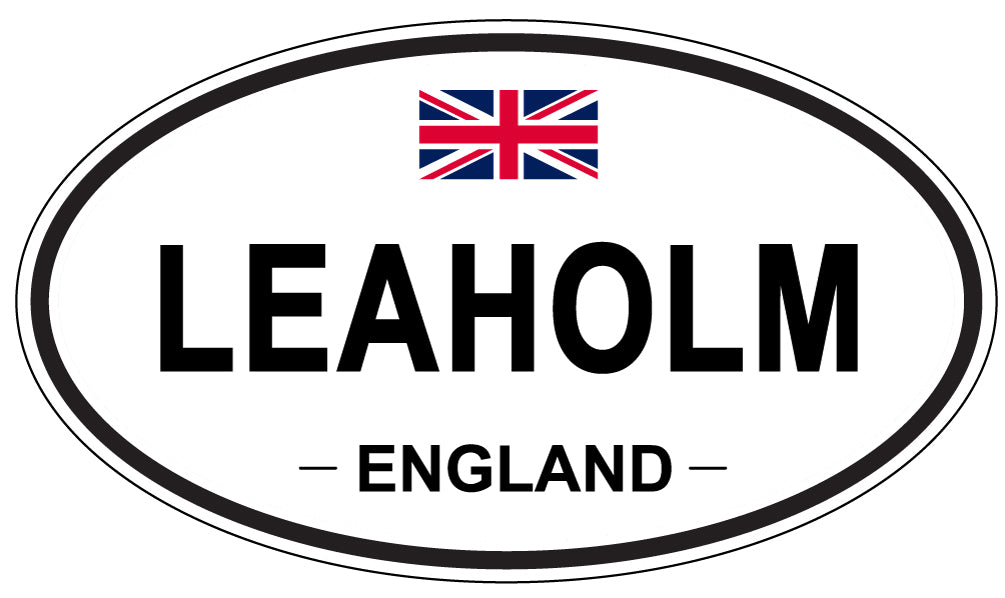 LEAHOLM, ENGLAND - Oval Sticker