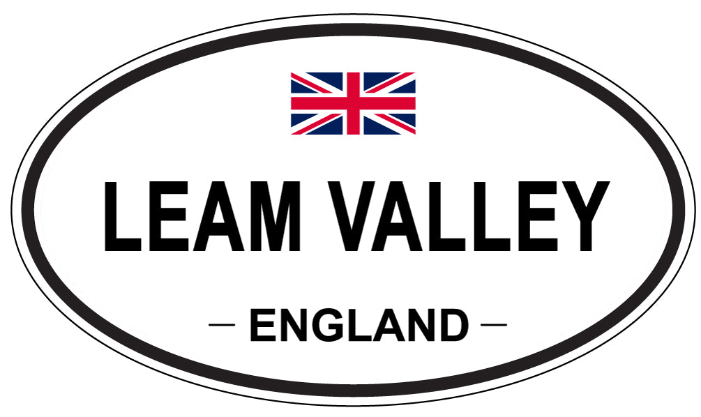 LEAM VALLEY, ENGLAND - Oval Sticker