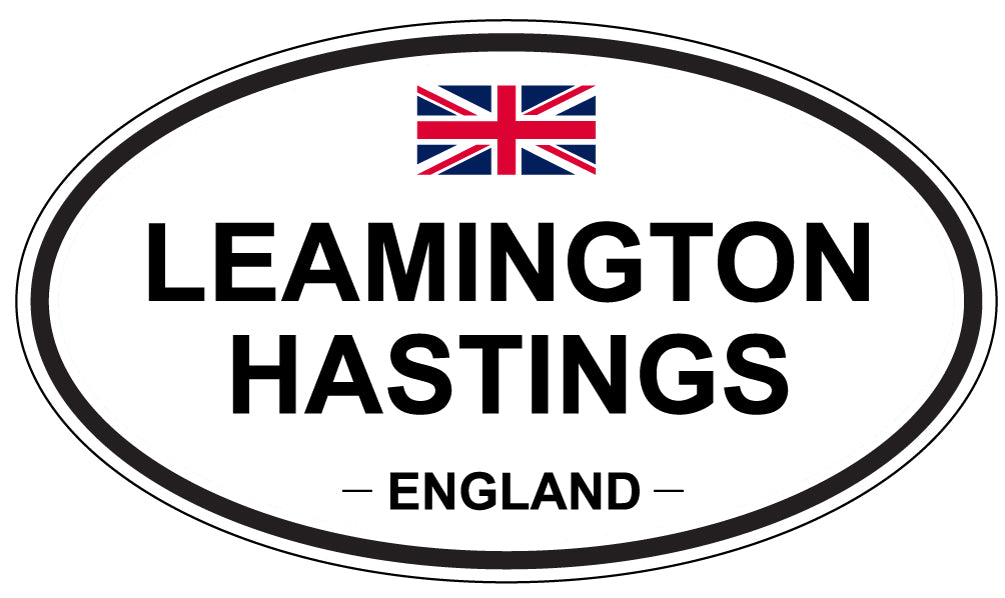 LEAMINGTON HASTINGS, ENGLAND - Oval Sticker