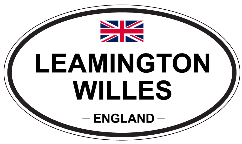 LEAMINGTON WILLES, ENGLAND - Oval Sticker