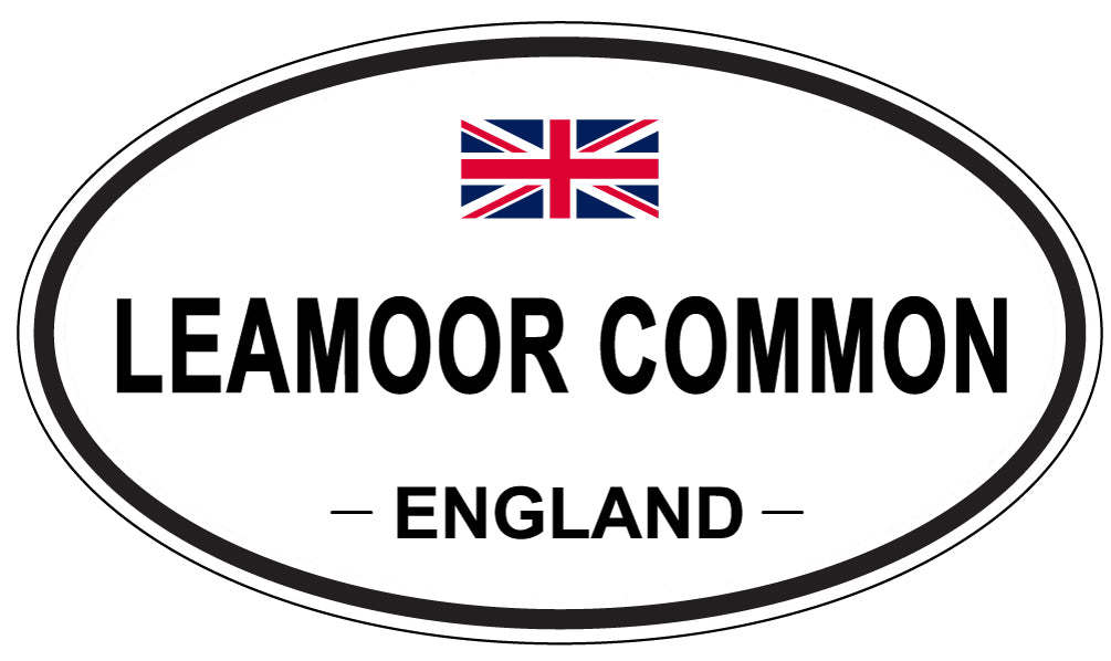 LEAMOOR COMMON, England - Oval Magnet