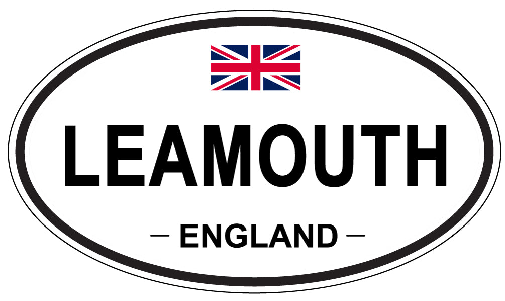 LEAMOUTH, ENGLAND - Oval Sticker