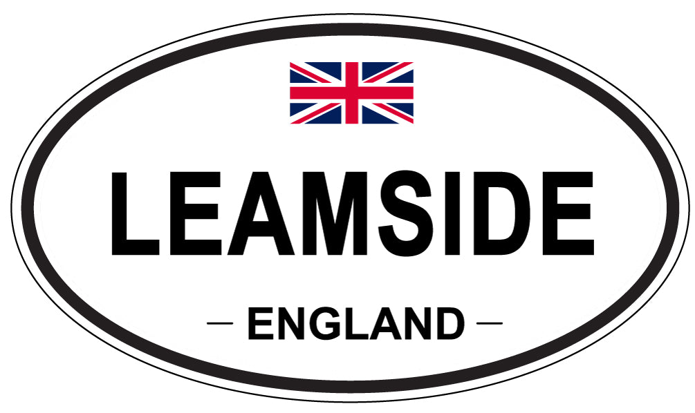 LEAMSIDE, ENGLAND - Oval Sticker