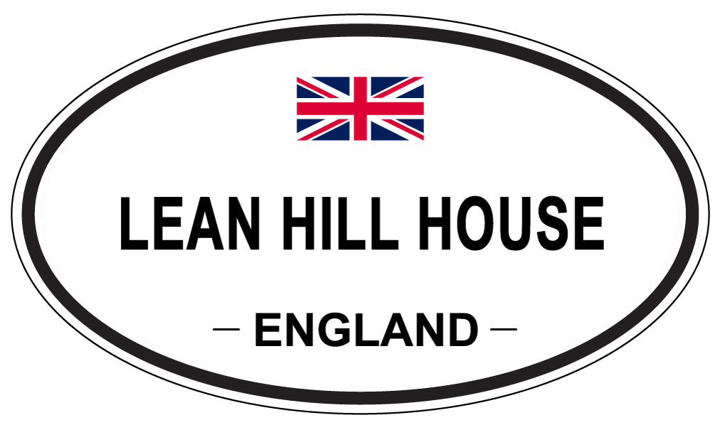 LEAN HILL HOUSE, England - Oval Magnet