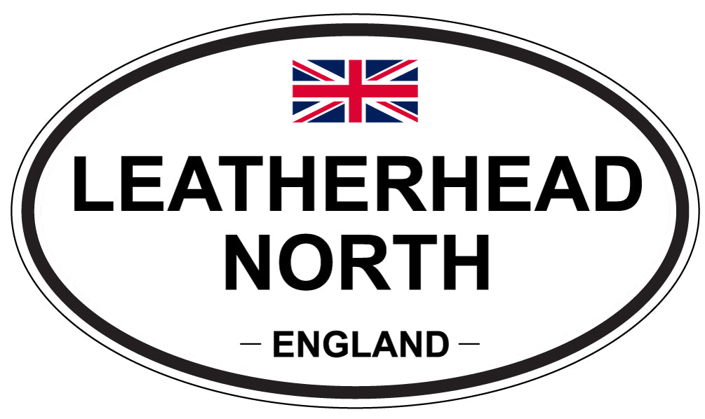 LEATHERHEAD NORTH, ENGLAND - Oval Sticker
