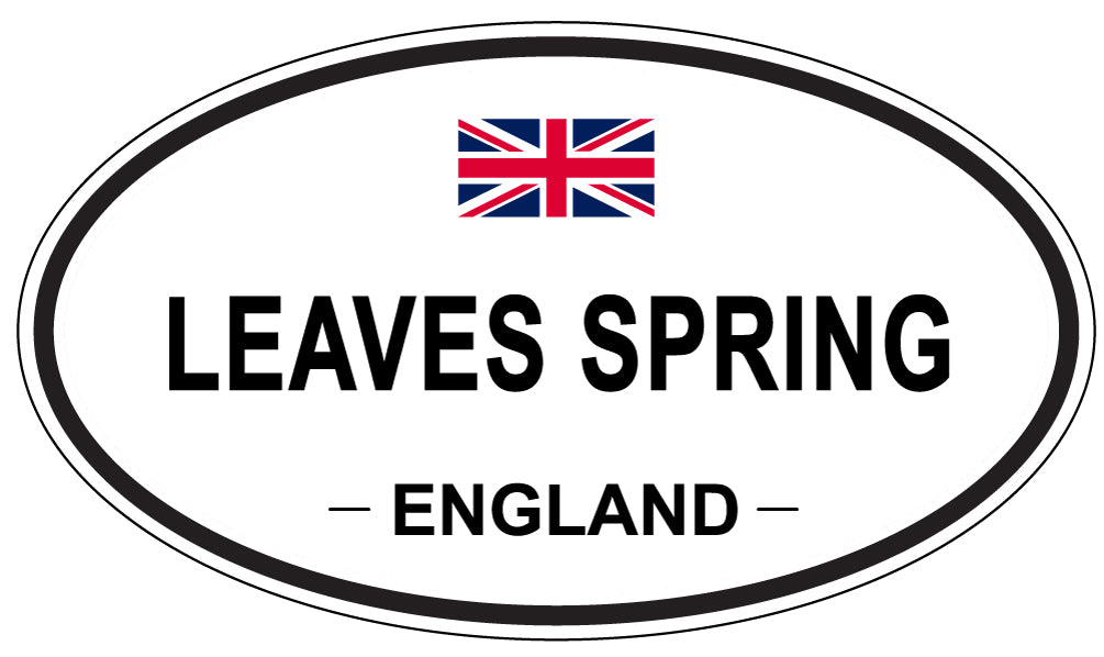LEAVES SPRING, England - Oval Magnet
